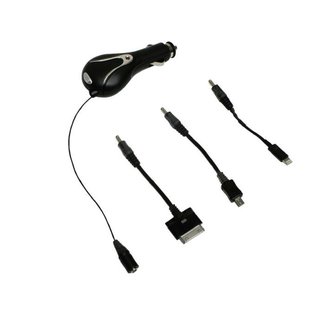 EUFAB Universal Ladekabel 3 in 1 12/24 V USB Smartphone Lightning P787