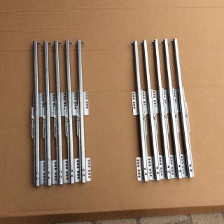 5 P. Hettich Quadro V6+ Silent 470 mm EB12,5 mmt li/re Schubkastenschienen R798