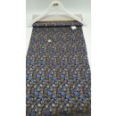 Möbelbezugstoff Bezugstoff Polsterstoff Stoff Schaumkaschiert Blau/Braun 1237