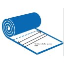 Möbelbezugsstoff Polsterstoff Dekostoff grobe Webstruktur Blau/Beige 1252