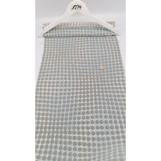 Möbelbezugsstoff Polsterstoff Dekostoff Webstruktur Blau Creme Stoff 1274