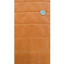 Möbelbezugstoff Polsterstoff Velours Microfaser gesteppt Schaumstoff Orange 1359