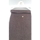 Möbelbezugstoff Polsterstoff Deko Webstruktur Braun Bouclé Leder Optik 1304