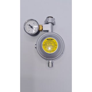 GOK Caramatic BasicOne Druckregler Gasregler 30 mbar EN61-DS mit Manometer U058