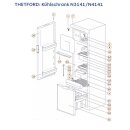 Schubladenbehälter 69128808 &Teiler für N3141/N4141 Thetford Kühlschrank U260