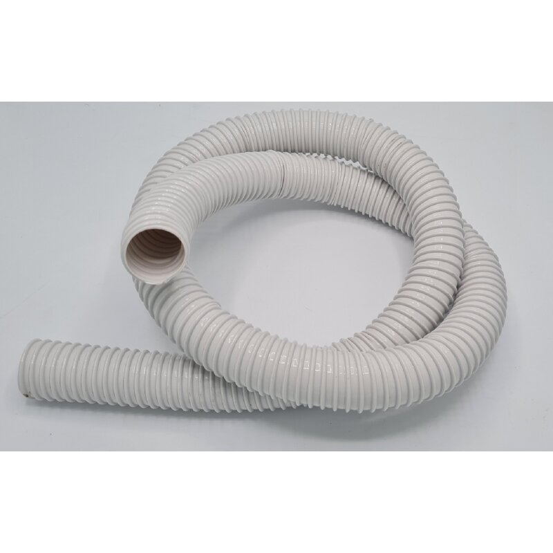 Absaugschlauch PVC Grau – Spiralschlauch Flexschlauch Als Meterware, Hergestellt In Deutschland