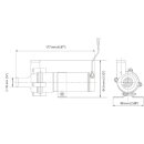 Johnson Pump SPX-Flow Umwälzpumpe CM10P7-1 DIA 16mm 12V Pumpe & Schlauch U287