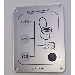Schaudt Tank Kontrol LT 226 Toiletten-Abwassertank Panel Tankanzeige U348