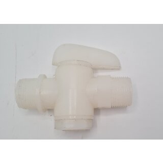 HÜNERSDORFF Absperrhahn 3/4" 523200 Durchgangshahn L=94 mm beids. Gewinde U654
