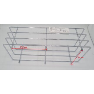 Carthago Metallkorb Allzweckkorb 40 x 16,5 x 14,5 cm Silber Drahtkorb U682
