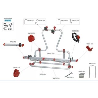 Fiamma Montagesatz für Carry Bike Caravan XL A Pro 200 Fahrradträger U721