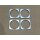 4 Stück Presto Innenrahmen silber Rundrahmen Steckdose Schuko / 12V Deckel G902