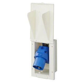 MPK Caravan CEE Einspeisungsstecker Außensteckdose Weiß E500
