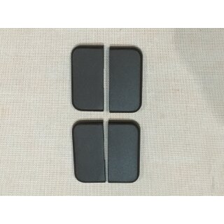 4 Stück Presto Flächenwippe braun Doppelwippe Doppelwippschalter Deckel G787