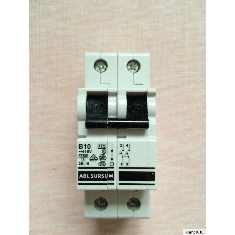 ⚠️ Leitungsschutzschalter LS-Schalter 2 polig ABL Sursum C16 T2 wie Doepke ⚠️ 