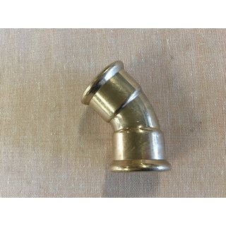 9 Stück Geberit Mapress 67606 Fitting 45° Bogen 35mm CuNiFe Pressfitting L72