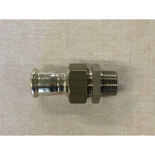 6 Stück Geberit Mapress Übergangsverschraubung 22mm 3/4" CuNiFe Pressfitting L84