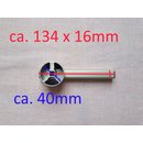 2x Griff Innengriff chrom gold Möbelgriff Türdrücker Türgriff Möbel Tür     L131