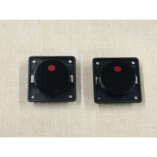 2 Stück Berker Kontrol Wippschalter schwarz glänzend Lichtschalter L628