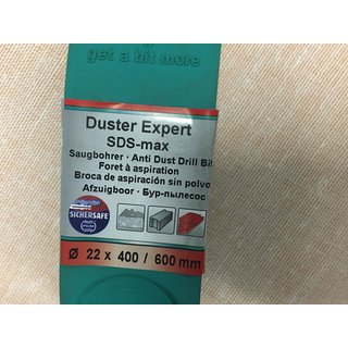 Heller Duster Expert Saugbohrer Ø 22 x 400/600 mm SDS Max Bohrer staubfrei N183