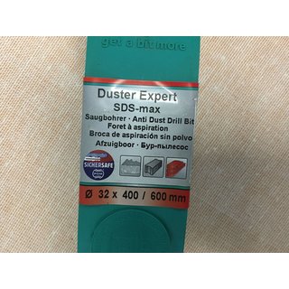 Heller Duster Expert Saugbohrer Ø 32 x 400 /600 mm SDS Max Bohrer staubfrei N187