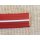 Leistenfüller rot weiß 12mm Meterware Abdeckprofil Kederschiene Abdeckung N366