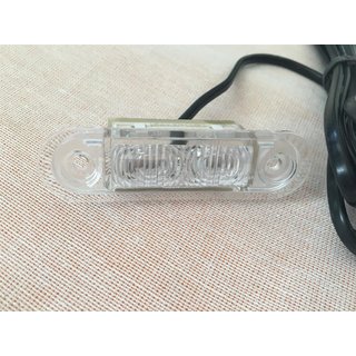 Hella Kennzeichenleuchte für Aufbau LED glasklar Leuchte Kennzeichen N654