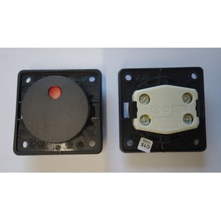 2 Stück Berker Integro Kontroll Schalter 2-polig anthrazit matt Ein-/Aus E903
