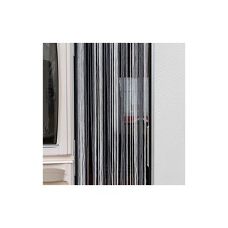 Türvorhang Kordelvorhang Korda 190 x 60 cm grau/weiß Insektenschutz BE222800