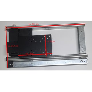 Caratec Wandhalterung LCD Monitor Halterung seitlicher Auszug R289