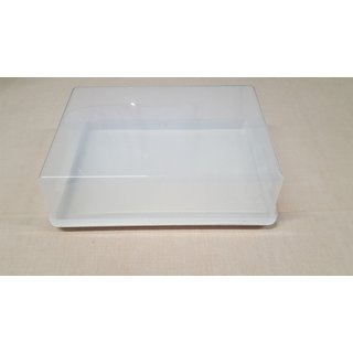 Kuchenhaube Kuchenbehälter Tortenhaube Platte mit Deckel Kuchenbox groß    G114