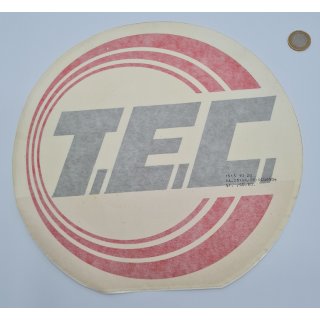 Logo Aufkleber Schriftzug „T.E.C.“ Deko Emblem P676