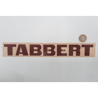 Tabbert Logo Aufkleber Schriftzug „Tabbert“ Deko Emblem P682