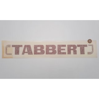 Tabbert Logo Aufkleber Schriftzug „Tabbert“ Deko Emblem rot P705