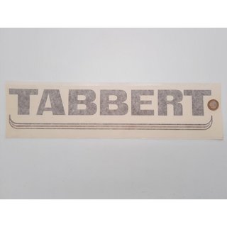 Tabbert Logo Aufkleber Schriftzug &bdquo;Tabbert&ldquo; Deko Emblem 43x9 braun P708