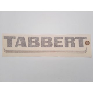 Tabbert Logo Aufkleber Schriftzug „Tabbert“ Deko Emblem 43x9 braun P708