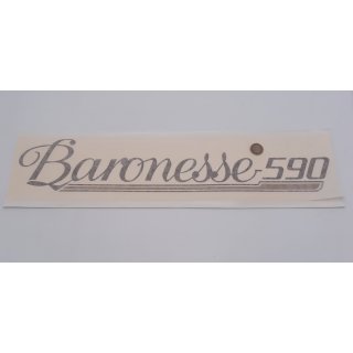 Tabbert Logo Aufkleber Schriftzug „Baronesse 590“ Deko Emblem P712