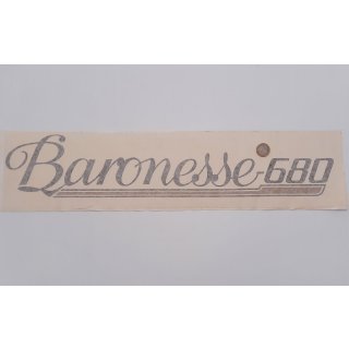 Tabbert Logo Aufkleber Schriftzug „Baronesse 680“ Deko Emblem P715